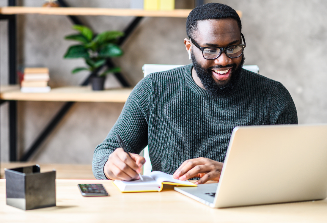 Man working on mission driven software